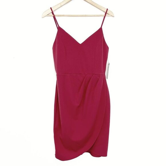 Lulu's Forever Your Girl Rust Red Bodycon Dress L - Picture 2 of 8